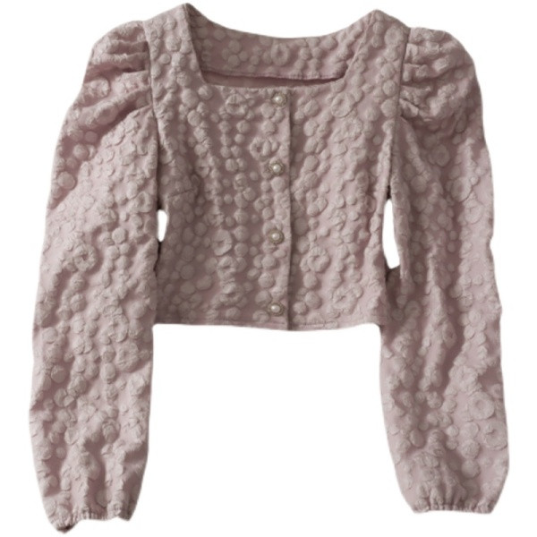 Retro stílusú női ing gombokkal és szögletes nyakkivágással