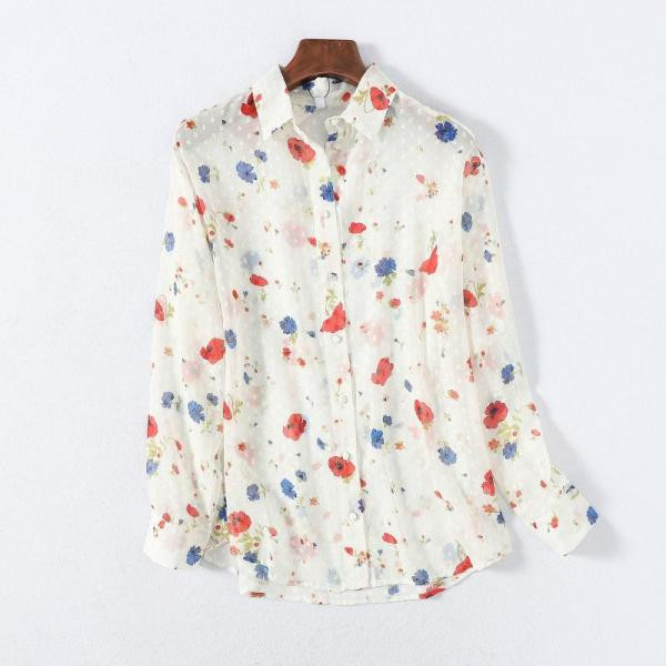 Új modell tavaszi ing virágmintával