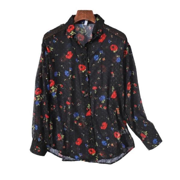 Új modell tavaszi ing virágmintával