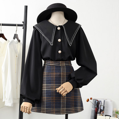 Uue mudeli naiste särk - ümara kaelusega ja pikkade varrukatega