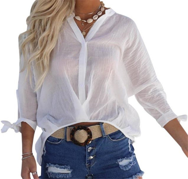 Aszimmetrikus vékony ing ujjcsatlakozással