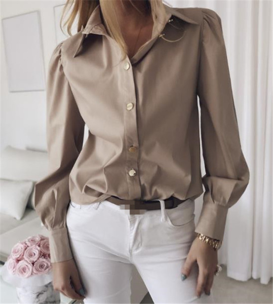 Női ing klasszikus modell három színben - nagy méretben