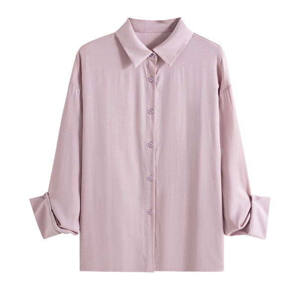 Női alkalmi ing gombokkal, sima modell
