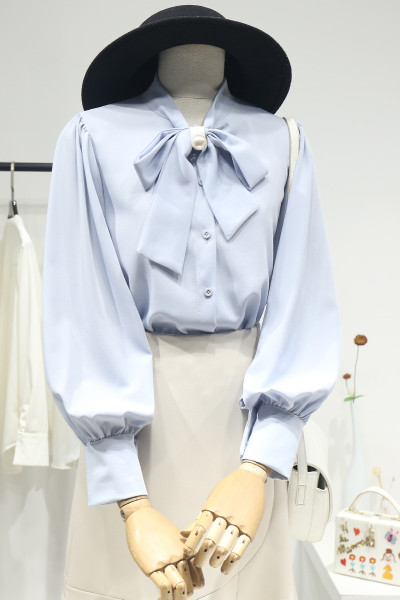 Új modell női ing szalaggal - retro stílusú