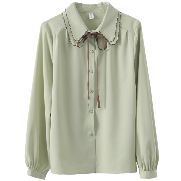 Naiste vabaaja särk pikkade varrukate ja lipsudega – mitut värvi