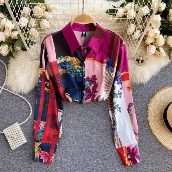 Új modell női ing virágos motívumokkal