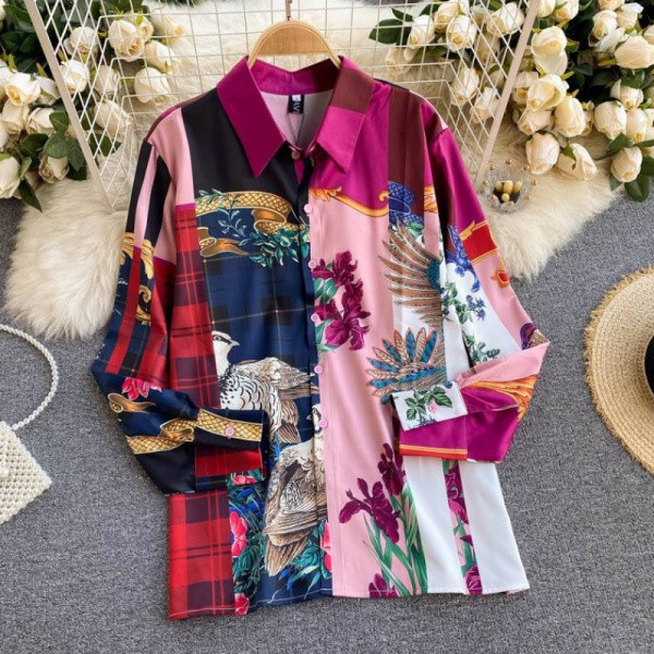 Új modell női ing virágos motívumokkal