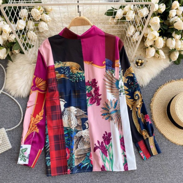 Új modell női ing virágos motívumokkal