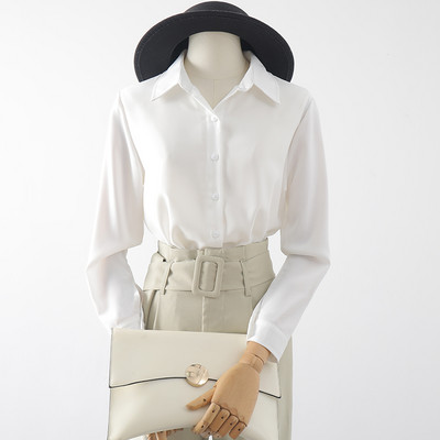 Uue mudeli naiste särk - klassikalise krae ja pikkade varrukatega