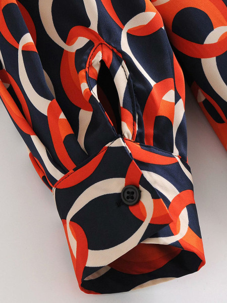 Női ing színes jobb klasszikus modellel