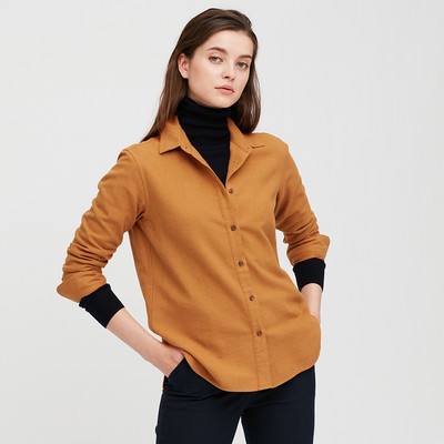 Női alkalmi ing gombokkal és klasszikus gallérral több színben