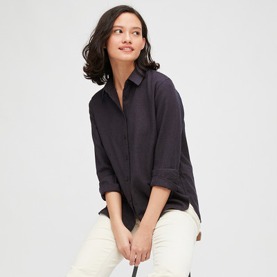 Női alkalmi ing gombokkal és klasszikus gallérral több színben