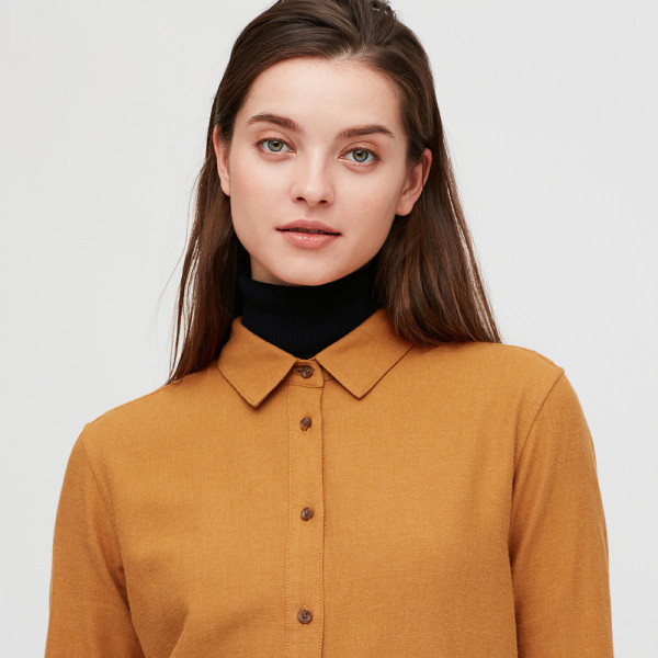 Női alkalmi ing gombokkal és klasszikus gallérral több színben