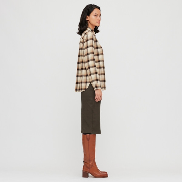 Uue mudeli klassikalise kraega naiste ruuduline särk