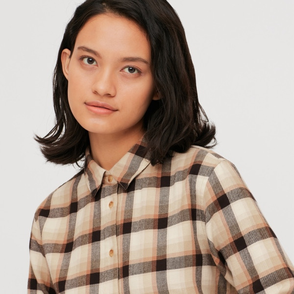 Uue mudeli klassikalise kraega naiste ruuduline särk