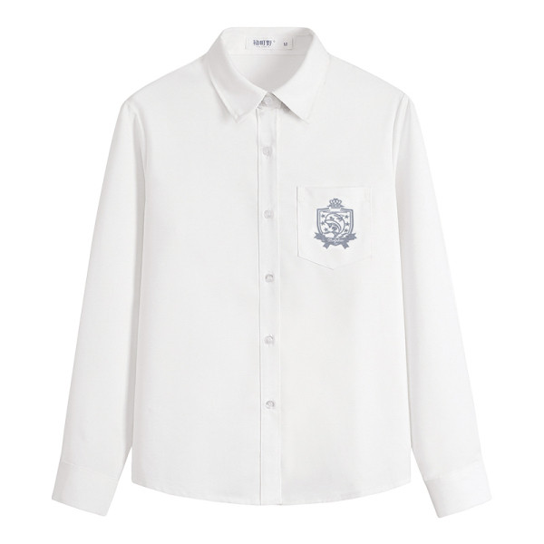 Női alkalmi ing szalaggal és hímzéssel