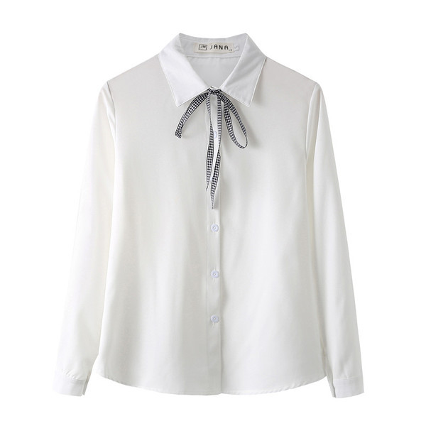 Modern női ing fehér szalaggal