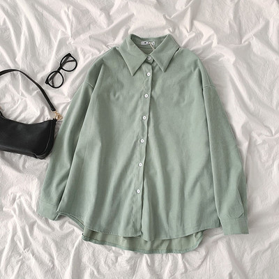 Női alkalmi ing sima modell klasszikus gallérral