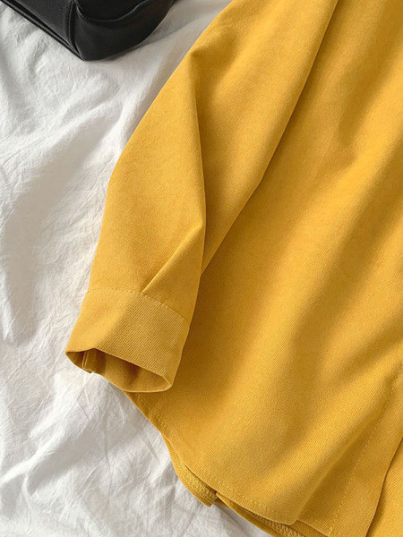 Női alkalmi ing sima modell klasszikus gallérral