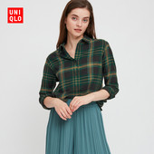 Moodne pikkade varrukatega naiste ruuduline särk