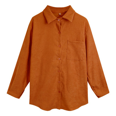 Női alkalmi ing klasszikus gallérral és gombokkal - széles modell