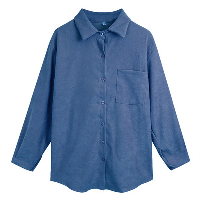 Női alkalmi ing klasszikus gallérral és gombokkal - széles modell