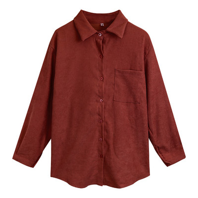 Női alkalmi ing klasszikus gallérral és gombokkal - széles modell