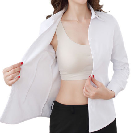 Casual ženska košulja jednobojni model