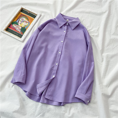 Γυναικείο πουκάμισο κλασικό μοντέλο με κουμπιά και κλασικό κολάρο