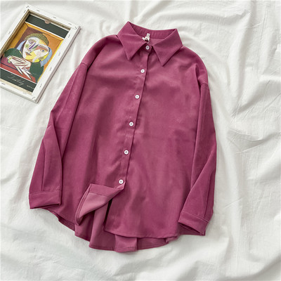 Γυναικείο πουκάμισο κλασικό μοντέλο με κουμπιά και κλασικό κολάρο