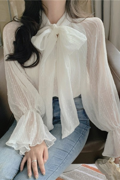 Stiilne naiste šifoonist paelaga särk