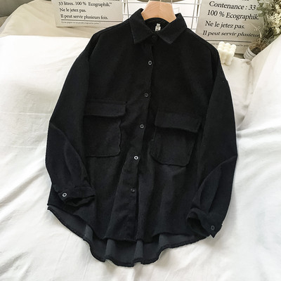 Alkalmi női csíkos ing klasszikus gallérral és zsebbel