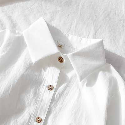 Női ing klasszikus modell fehér színben