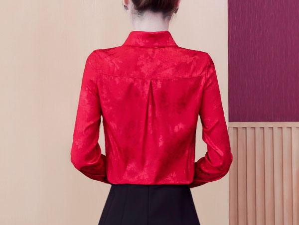 Naiste stiilne nööpide ja klassikalise kraega särk