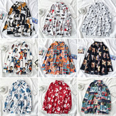 Ženska košulja s uzorkom u boji i gumbima