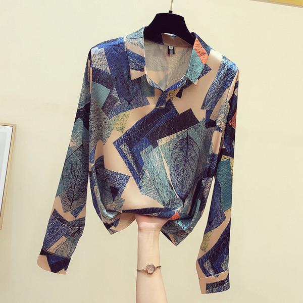 Új modell tavaszi-őszi ing színes mintával