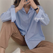 Klassikalise kraega vabaaja naiste särk – lai mudel