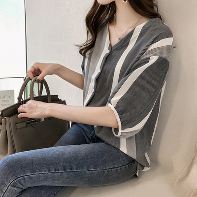 Női ing 3/4-es ujjal és gumírozással