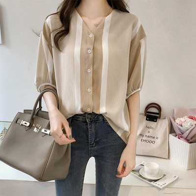 Női ing 3/4-es ujjal és gumírozással