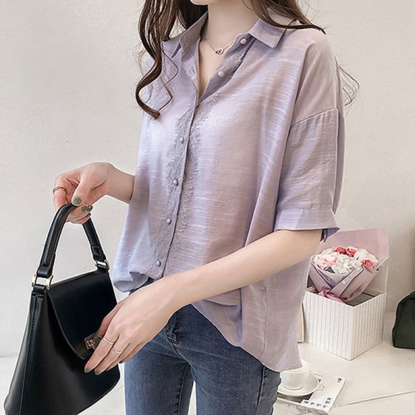 Női ing 3/4-es ujjal és csipkével