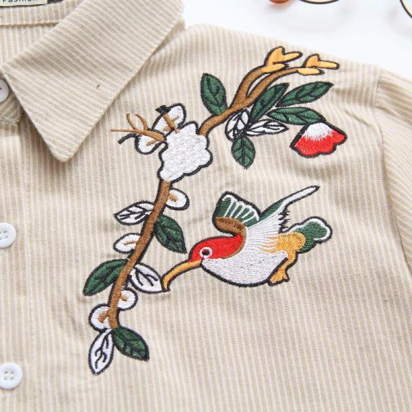 Stiilne tikandiga pikkade varrukatega naiste särk