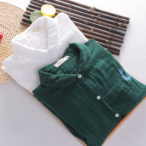 Női ing mentes minta hímzéssel