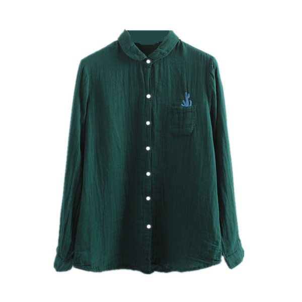 Női ing mentes minta hímzéssel