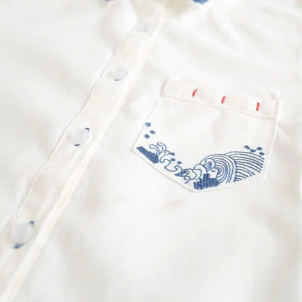 Modern női ing gallérral és hímzéssel - több modell