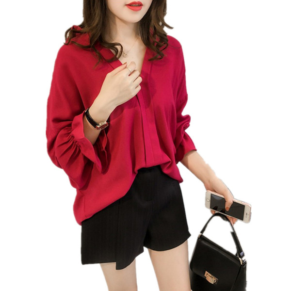 Modern női ing spitz nyakkivágással