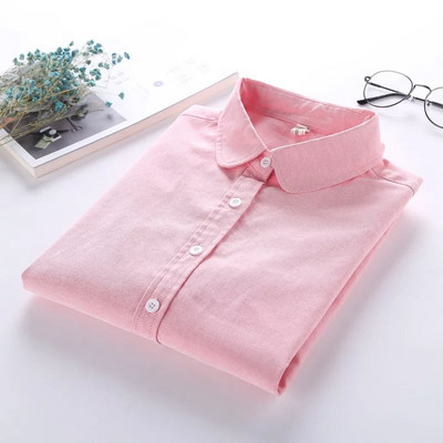 Új modell alkalmi női ing hímzéssel és klasszikus gallérral