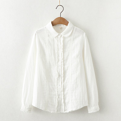 Új modell női ing színes gombokkal és hímzéssel