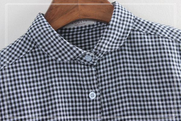 Női kockás ing mindennapi használatra