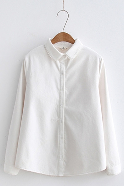 Uue mudeli klassikalise krae ja tikandiga särk naistele