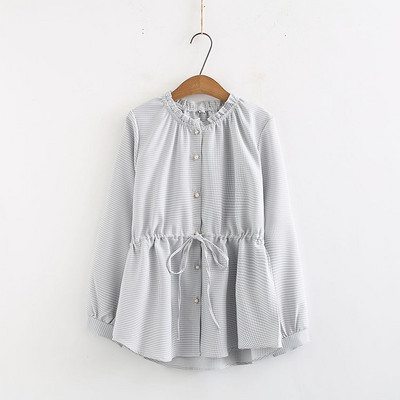 Női alkalmi ing gombokkal és nyakkendőkkel három színben